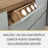 Cozinha Modulada 9 Peças Canto 12 Portas e 8 Gavetas Ripado Rainha 100 Mdf - 4
