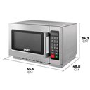 Ver imagem 3 de Microondas Profissional 34l 1000w Cinza - Saro