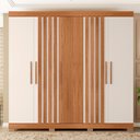 Ver imagem 7 de Guarda Roupa Casal 5 Portas 2 Gavetas Marta Marrom Caemmun