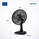 Ver imagem 2 de Ventilador de Mesa Mondial Super Power 6 Pás 30cm 220v Preto Vsp-30-b