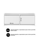 Ver imagem 5 de Sapateira Banco Dalia Quarto com 2 Porta Basculante Branco