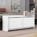 Ver imagem 2 de Sapateira Banco Dalia Quarto com 2 Porta Basculante Branco