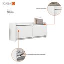 Ver imagem 6 de Sapateira Banco Dalia Quarto com 2 Porta Basculante Branco