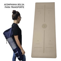 Tapete para Yoga Pilates Grosso 10mm Premium Esteira Tatame Super Resistente Exercícios Treino Grand - 8