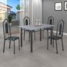 Conjunto de Mesa 120x75cm Tampo Granito com 4 Cadeiras Bianca  - 1