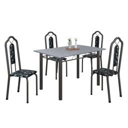 Conjunto de Mesa 120x75cm Tampo Granito com 4 Cadeiras Bianca  - 2