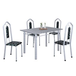 Conjunto de Mesa 120x75cm Tampo Granito com 4 Cadeiras Bianca  - 2