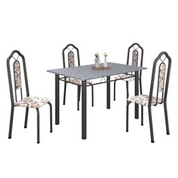Conjunto de Mesa 120x75cm Tampo Granito com 4 Cadeiras Bianca  - 2