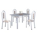 Ver imagem 2 de Conjunto de Mesa 120x75cm Tampo Granito com 4 Cadeiras Bianca