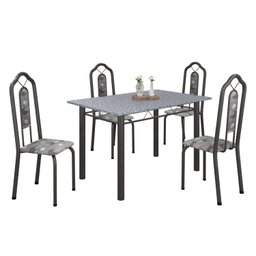 Conjunto de Mesa 120x75cm Tampo Granito com 4 Cadeiras Bianca  - 2