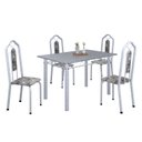 Ver imagem 2 de Conjunto de Mesa 120x75cm Tampo Granito com 4 Cadeiras Bianca 