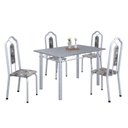 Ver imagem 2 de Conjunto de Mesa 120x75cm Tampo Granito com 4 Cadeiras Bianca Branco/Paraopeba/Mart Pérola/Ocre
