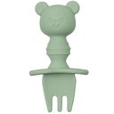 Ver imagem 3 de Kit Talher Ursinho em Silicone Verde com Escudo Buba 15815