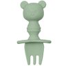 Kit Talher Ursinho em Silicone Verde com Escudo Buba 15815 - 3