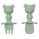 Ver imagem 1 de Kit Talher Ursinho em Silicone Verde com Escudo Buba 15815