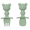 Kit Talher Ursinho em Silicone Verde com Escudo Buba 15815 - 1