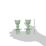 Kit Talher Ursinho em Silicone Verde com Escudo Buba 15815 - 4