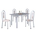 Ver imagem 2 de Conjunto de Mesa 120x75cm Tampo Granito com 4 Cadeiras Bianca 