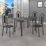 Conjunto de Mesa 120x75cm Tampo Ardósia com 4 Cadeiras Bianca  - 1