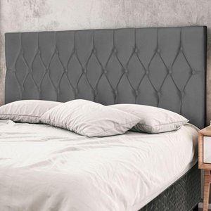 Cabeceira Casal Jbe Madri 144cm Bege Cama Box 138cm Cinza