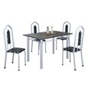 Ver imagem 2 de Conjunto de Mesa 120x75cm Tampo Ardósia com 4 Cadeiras Bianca