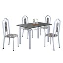 Ver imagem 2 de Conjunto de Mesa 120x75cm Tampo Ardósia com 4 Cadeiras Bianca Branco/Paraopeba/Mart Pérola/Indiano