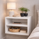 Ver imagem 4 de Apoio de Cabeceira Suspenso Mesa de Cabeceira Quarto Mdf Mdp Nicho - Branco