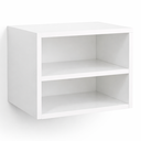 Ver imagem 1 de Apoio de Cabeceira Suspenso Mesa de Cabeceira Quarto Mdf Mdp Nicho - Branco