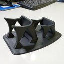 Ver imagem 6 de Suporte Duplo Controle Video Game Organizador Base Mesa Gamer Joystick Estavel Compacto Universal