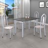 Conjunto de Mesa 120x75cm Tampo Ardósia com 4 Cadeiras Bianca  - 1