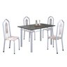 Conjunto de Mesa 120x75cm Tampo Ardósia com 4 Cadeiras Bianca  - 2