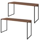 Ver imagem 1 de Kit 02 Mesas Para Escritório e Home Office Industrial Aspen 150 cm C01 Nogal - Lyam Decor