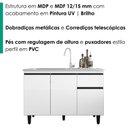 Ver imagem 5 de Balcao para Pia 3 Portas 1 Gaveta 118 cm Canada Branco Rudk