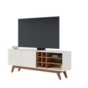 Ver imagem 6 de Rack para TV até 70 Polegadas 180cm Pés em Madeira Maciça 2 Portas Noronha Branco