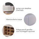 Ver imagem 2 de Rack Para TV até 70 Polegadas 2 Portas Pés Madeira Maciça Noronha