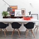 Ver mais imagens de Kit 2 Cadeiras Eames Braço Polipropileno Base Madeira Eiffel Espresso Móveis