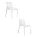 Ver imagem 1 de Kit 2 Cadeiras Vazada em Polipropileno Gruvyer Espresso Móveis