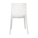 Ver imagem 2 de Kit 4 Cadeiras Vazada em Polipropileno Gruvyer Espresso Móveis