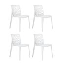 Ver imagem 1 de Kit 4 Cadeiras Vazada em Polipropileno Gruvyer Espresso Móveis