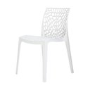 Ver imagem 5 de Kit 4 Cadeiras Vazada em Polipropileno Gruvyer Espresso Móveis