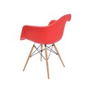 Ver imagem 2 de Kit 4 Cadeiras Eames Braço Polipropileno Base Madeira Eiffel Espresso Móveis