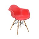 Ver imagem 5 de Kit 4 Cadeiras Eames Braço Polipropileno Base Madeira Eiffel Espresso Móveis