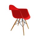 Ver imagem 4 de Kit 4 Cadeiras Eames Braço Polipropileno Base Madeira Eiffel Espresso Móveis