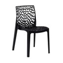 Ver imagem 4 de Kit 4 Cadeiras Vazada em Polipropileno Gruvyer Espresso Móveis