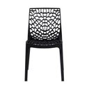 Ver imagem 6 de Kit 4 Cadeiras Vazada em Polipropileno Gruvyer Espresso Móveis