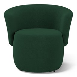Poltrona Decorativa Aisha Orgânica Bouclê Verde - Desk Design - 6