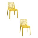 Ver imagem 1 de Kit 2 Cadeiras Vazada em Polipropileno Gruvyer Espresso Móveis