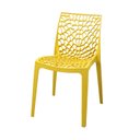 Ver mais imagens de Kit 4 Cadeiras Vazada em Polipropileno Gruvyer Espresso Móveis