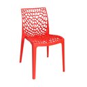 Ver imagem 4 de Kit 4 Cadeiras Vazada em Polipropileno Gruvyer Espresso Móveis