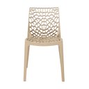 Ver imagem 5 de Kit 2 Cadeiras Vazada em Polipropileno Gruvyer Espresso Móveis